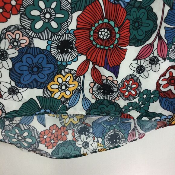 ModCloth Hep Your City Floral Halter Tie Back Colorful Retro Tank Top Multi M - Picture 9 of 10